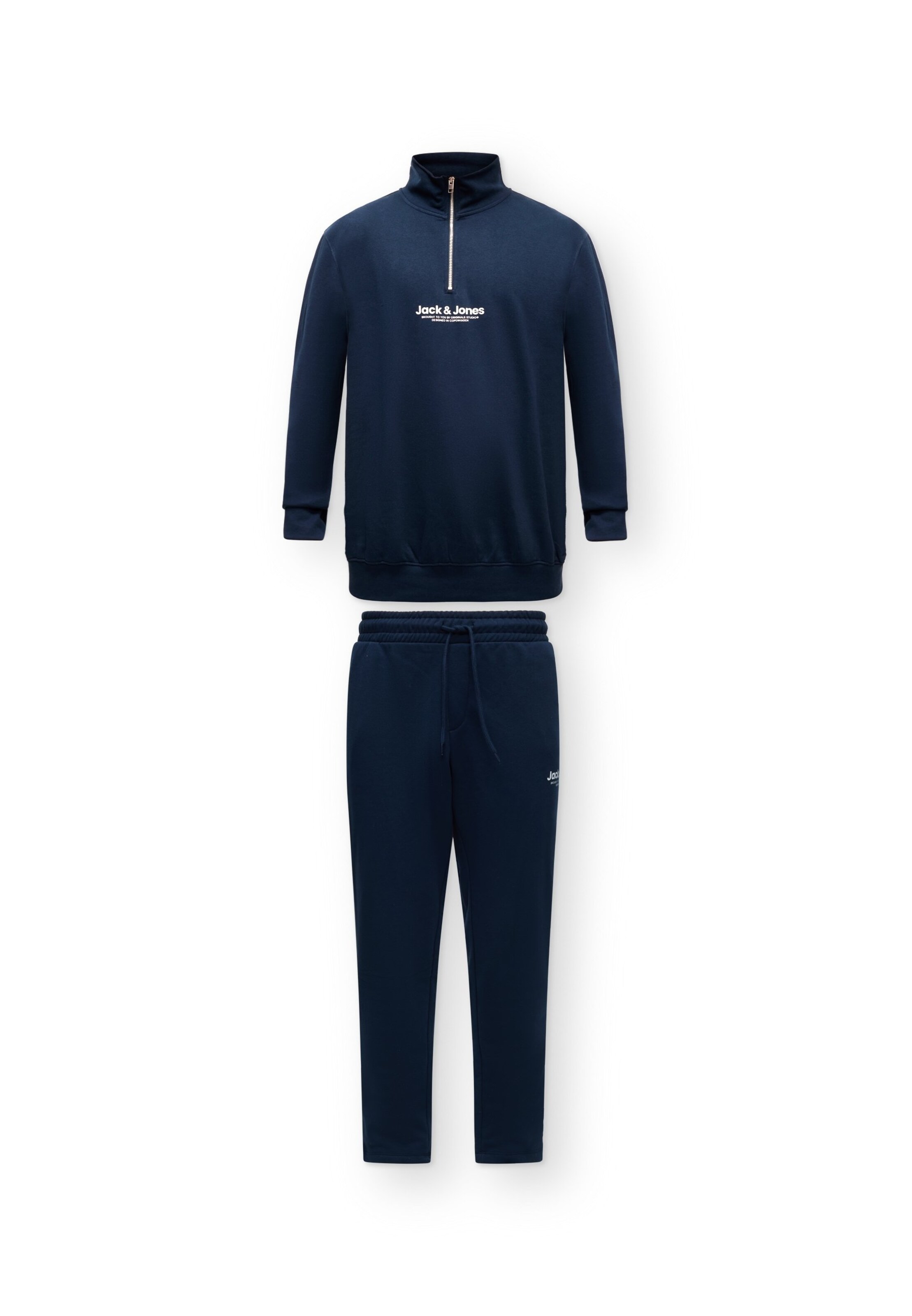 Trening 'JJVESTERBRO' de la Jack & Jones Plus pe albastru: față