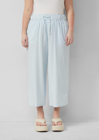 Wide Leg Pantalon QS en bleu : devant
