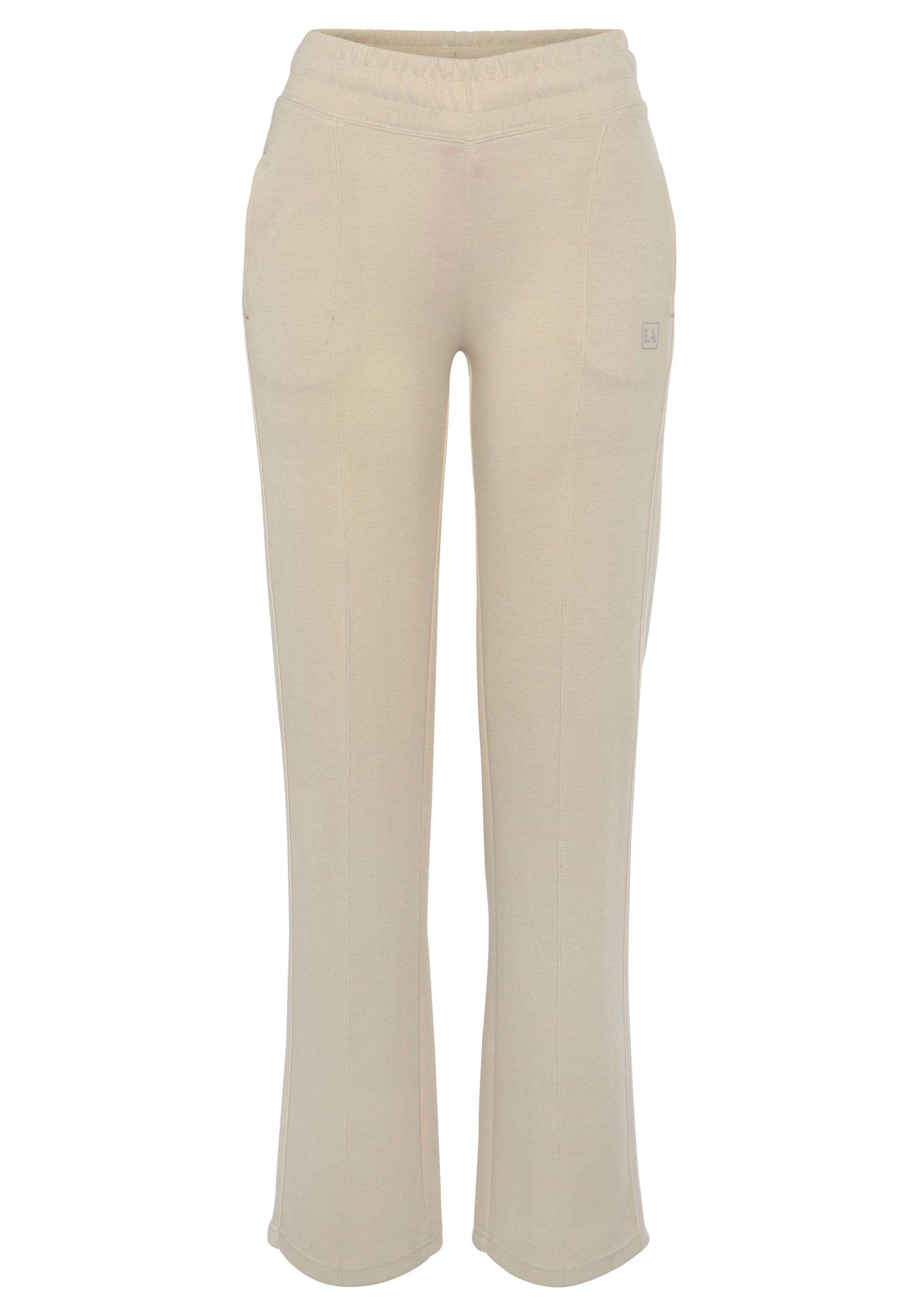 Wide leg Pantaloni sport de la LASCANA ACTIVE pe bej: față