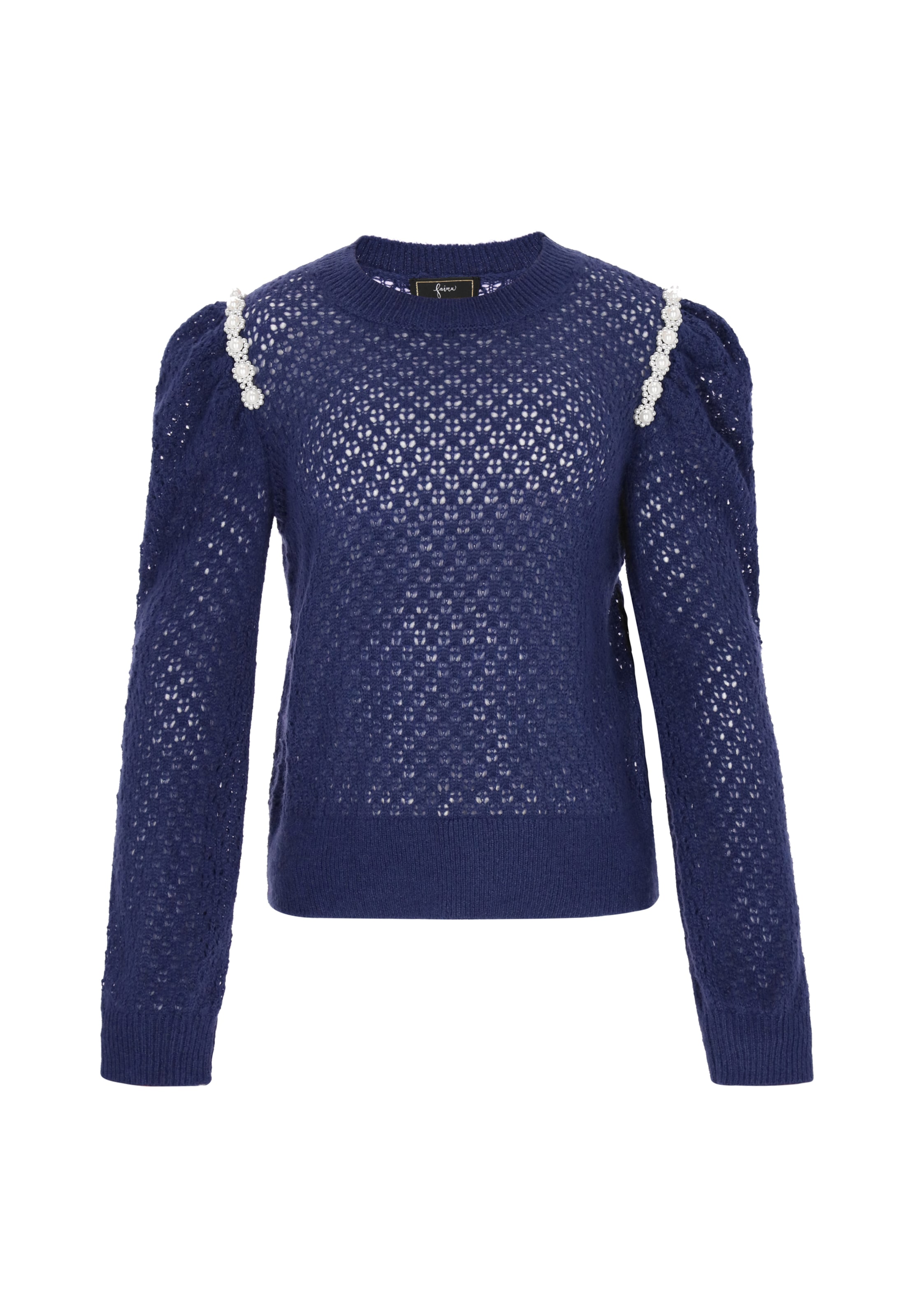 faina Trui in Blauw: voorkant