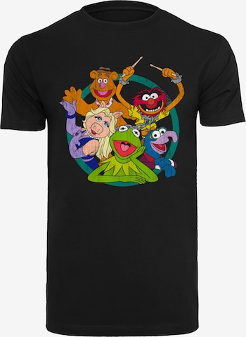 F4NT4STIC Shirt 'Disney The Muppets Group Circle' in Black: front