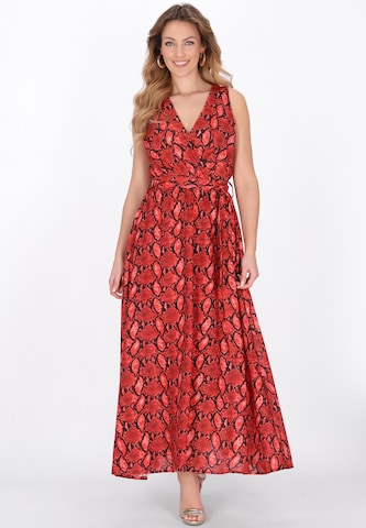 faina Dress 'Festive' in Red: front