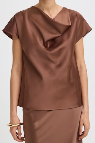 Chemisier 'IKRAM' b.young en marron