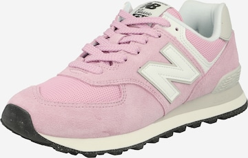 Sneaker low '574' de la new balance pe roz: față