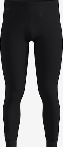 Coupe slim Pantalon de sport 'MERINO 160' ODLO en noir : devant