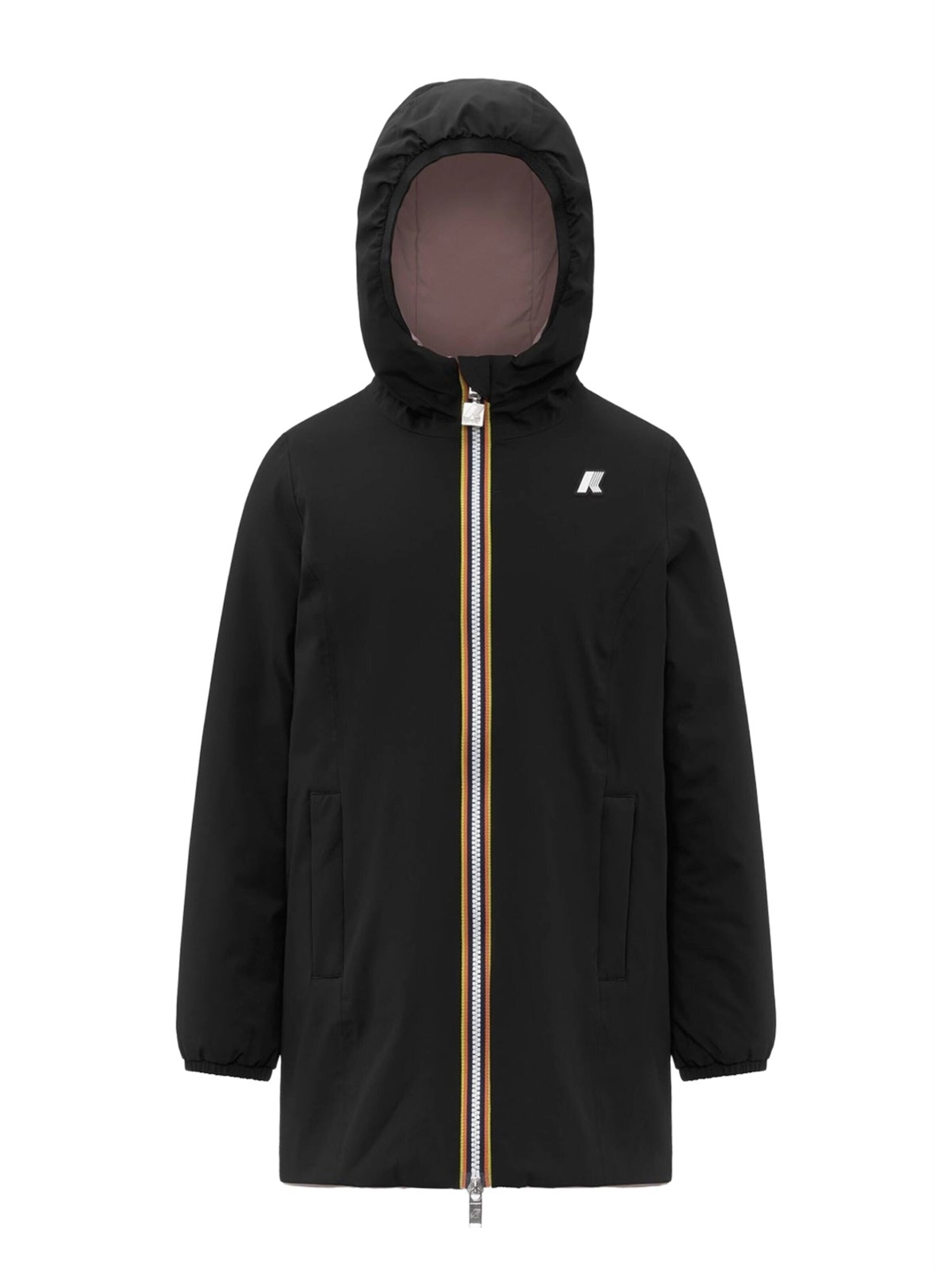 K Way Winterjacke‌‌‌‌‌‌‌ in Schwarz: Vorderseite