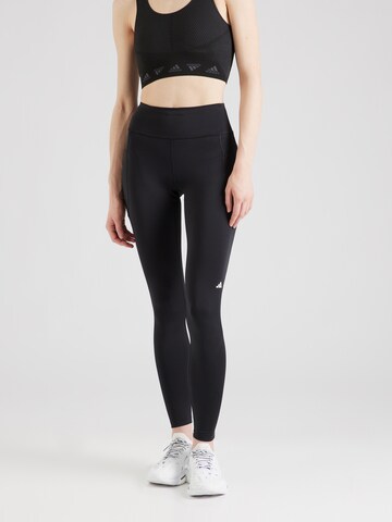 Regular Pantalon de sport 'Dailyrun Full Length' ADIDAS PERFORMANCE en noir : devant