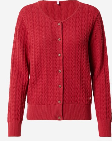 Blutsgeschwister Knit Cardigan 'Save the Brave Wave' in Red: front