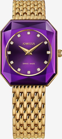 JOWISSA Analoog horloge 'FACET RADIANT' in Goud: voorkant