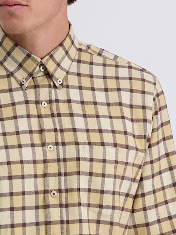 Coupe regular Chemise PIERRE CARDIN en marron