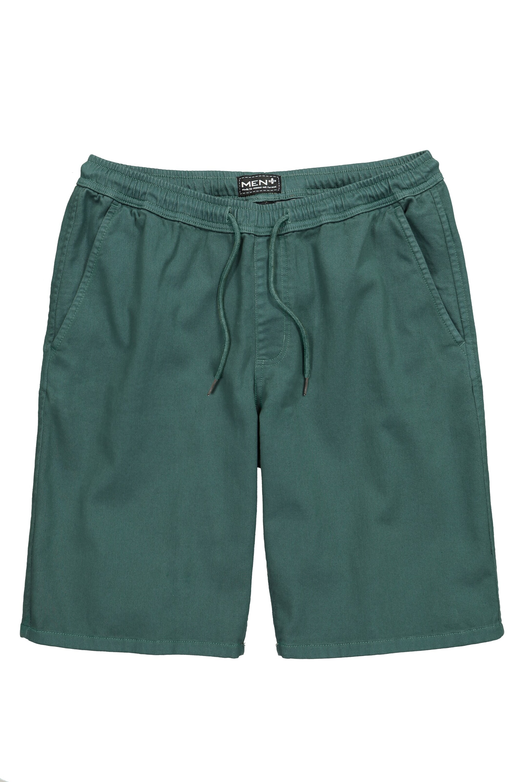 Men Plus Trousers 'Bermuda' in Grey: front