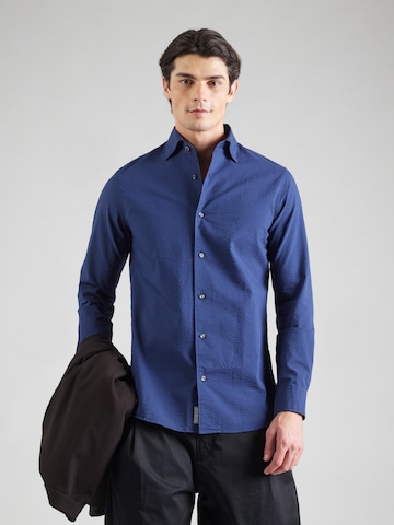 Michael Kors Slim fit Srajca | modra barva: sprednja stran