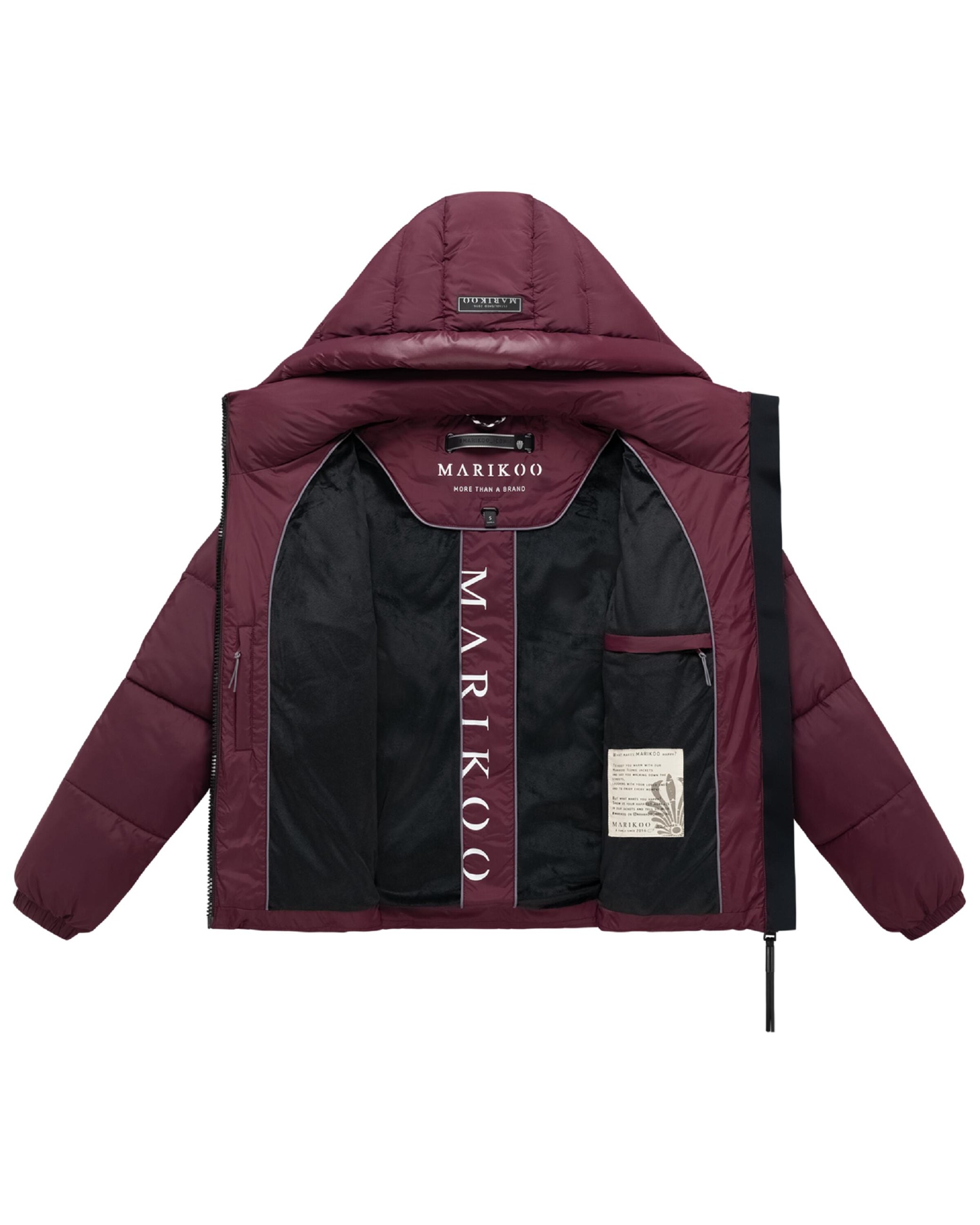 MARIKOO Winter jacket 'Pinaa XVI' in Red