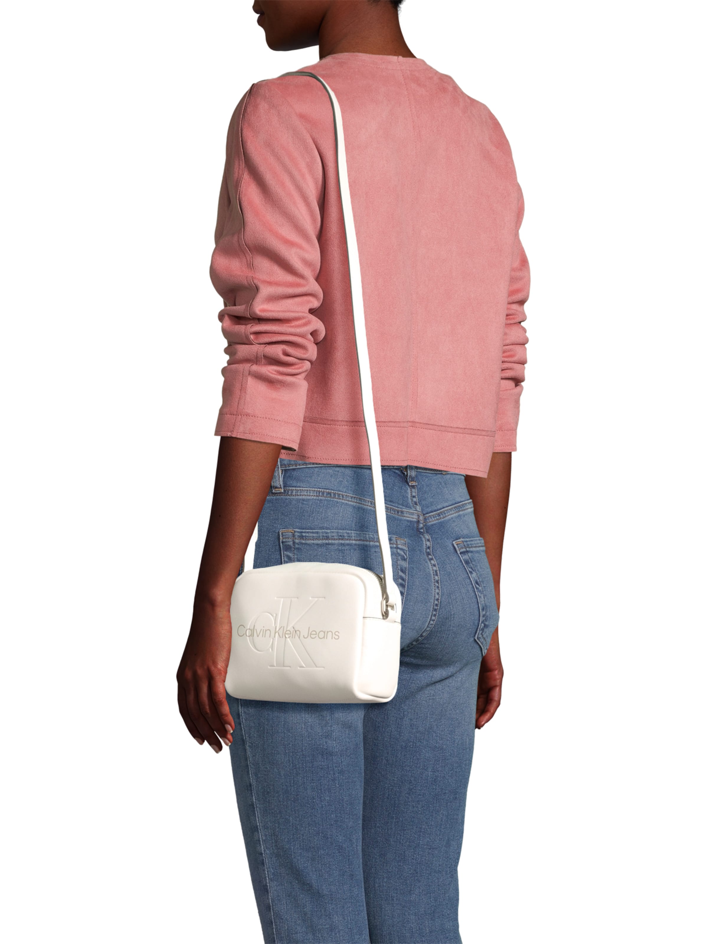 bēšs Calvin Klein Pleca soma: no priekšpuses