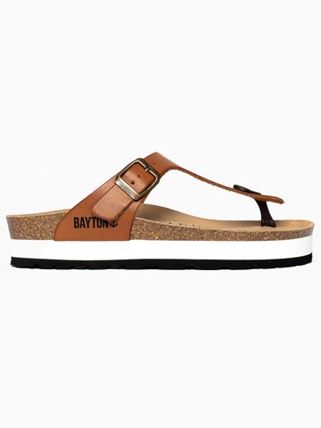 Bayton T-bar sandals 'Asturias' in Brown