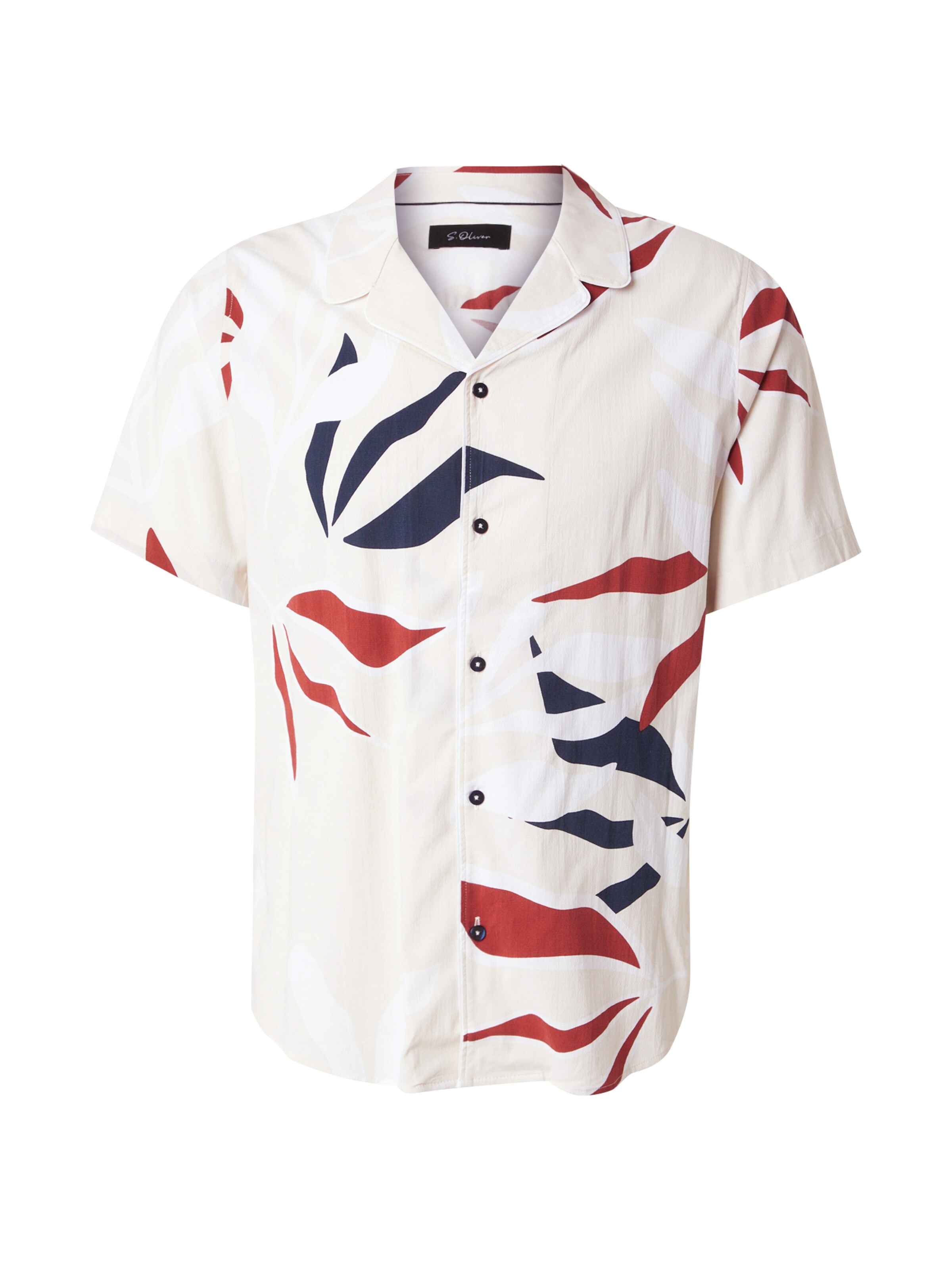 Coupe regular Chemise s.Oliver BLACK LABEL en beige : devant