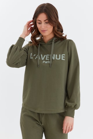 Fransa Sweatshirt in Green: front