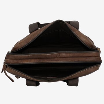 mano Document Bag 'Don Paolo' in Brown