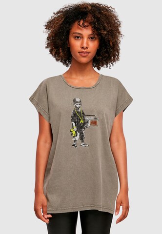 Merchcode Shirt in Braun: Vorderseite