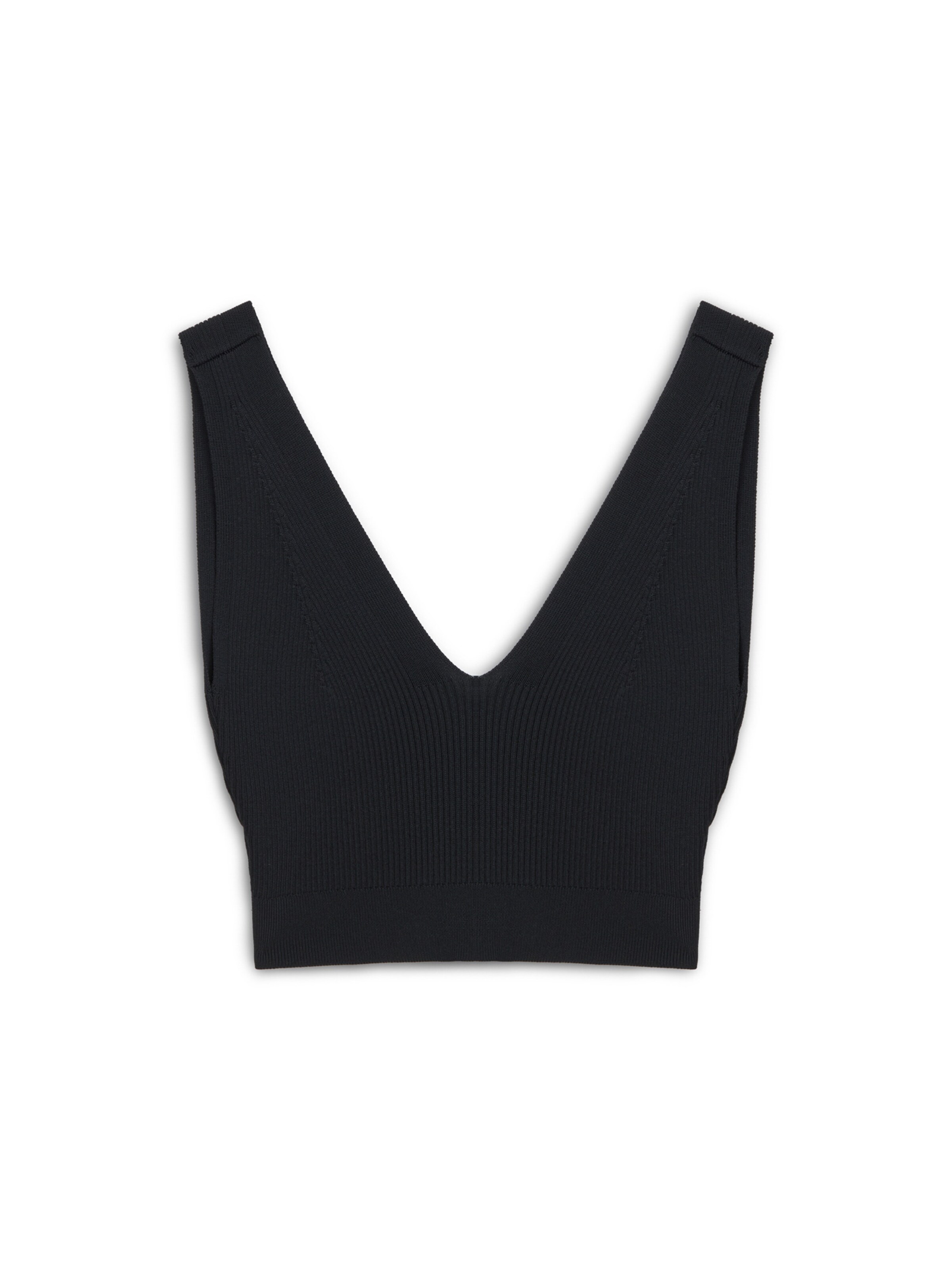 Twist Top in Zwart: voorkant