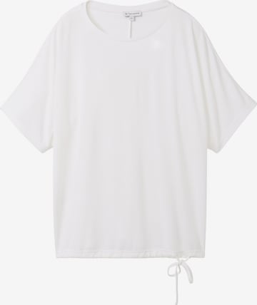 T-shirt TOM TAILOR en blanc : devant