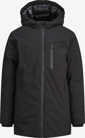 Jack & Jones Junior Coat in Black: front