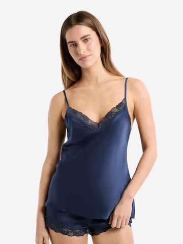 ETAM Schlaftop 'Milky' in Blau: Vorderseite