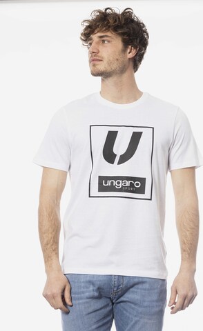 Top 'T-Shirt Uomo Ungaro 100% Cotone Crew Neck Logo' di Ungaro in bianco: frontale