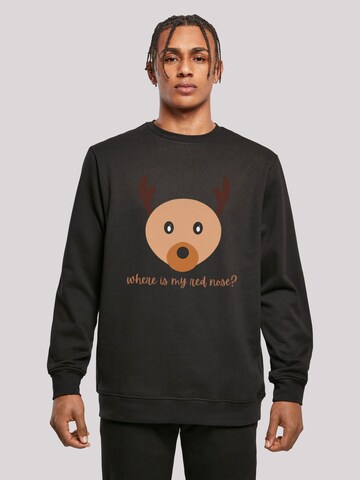 F4NT4STIC Sweatshirt in Zwart: voorkant