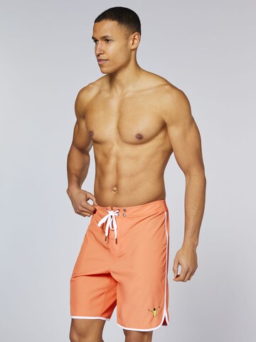 CHIEMSEE Athletic Swim Trunks in Orange