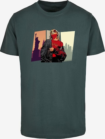 Merchcode Shirt 'Grand Red Girl' in Green: front