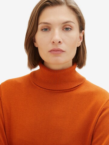 TOM TAILOR Sweater in Orange