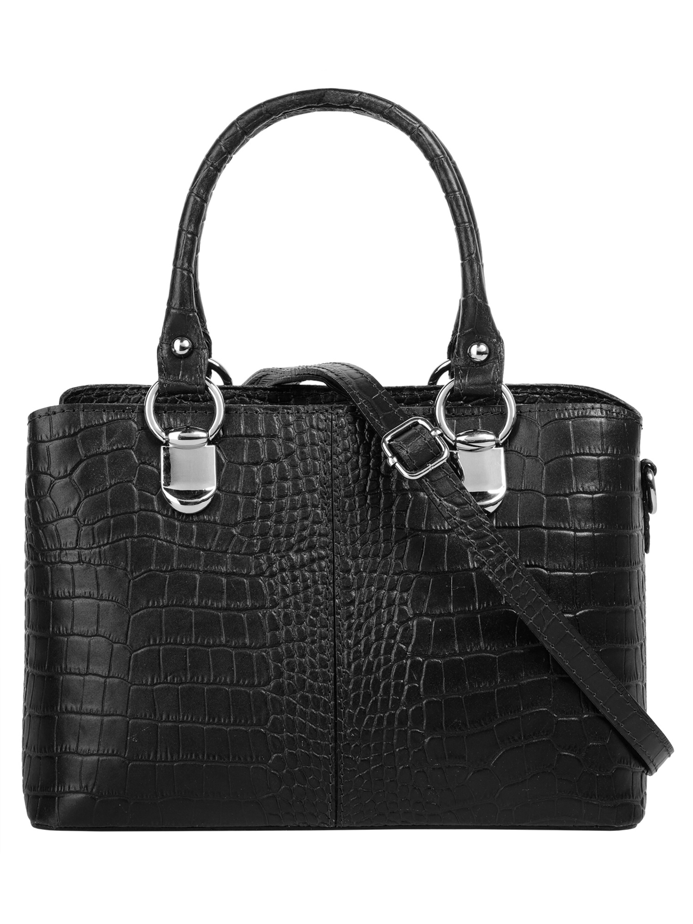 Cluty Crossbody Bag in Black: front