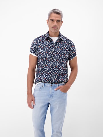 LERROS Regular fit Button Up Shirt in Blue: front