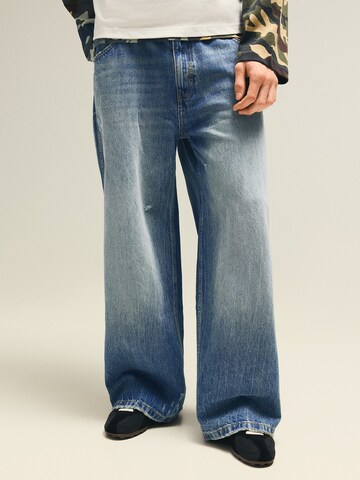 Baggy Jean Bershka en bleu : devant