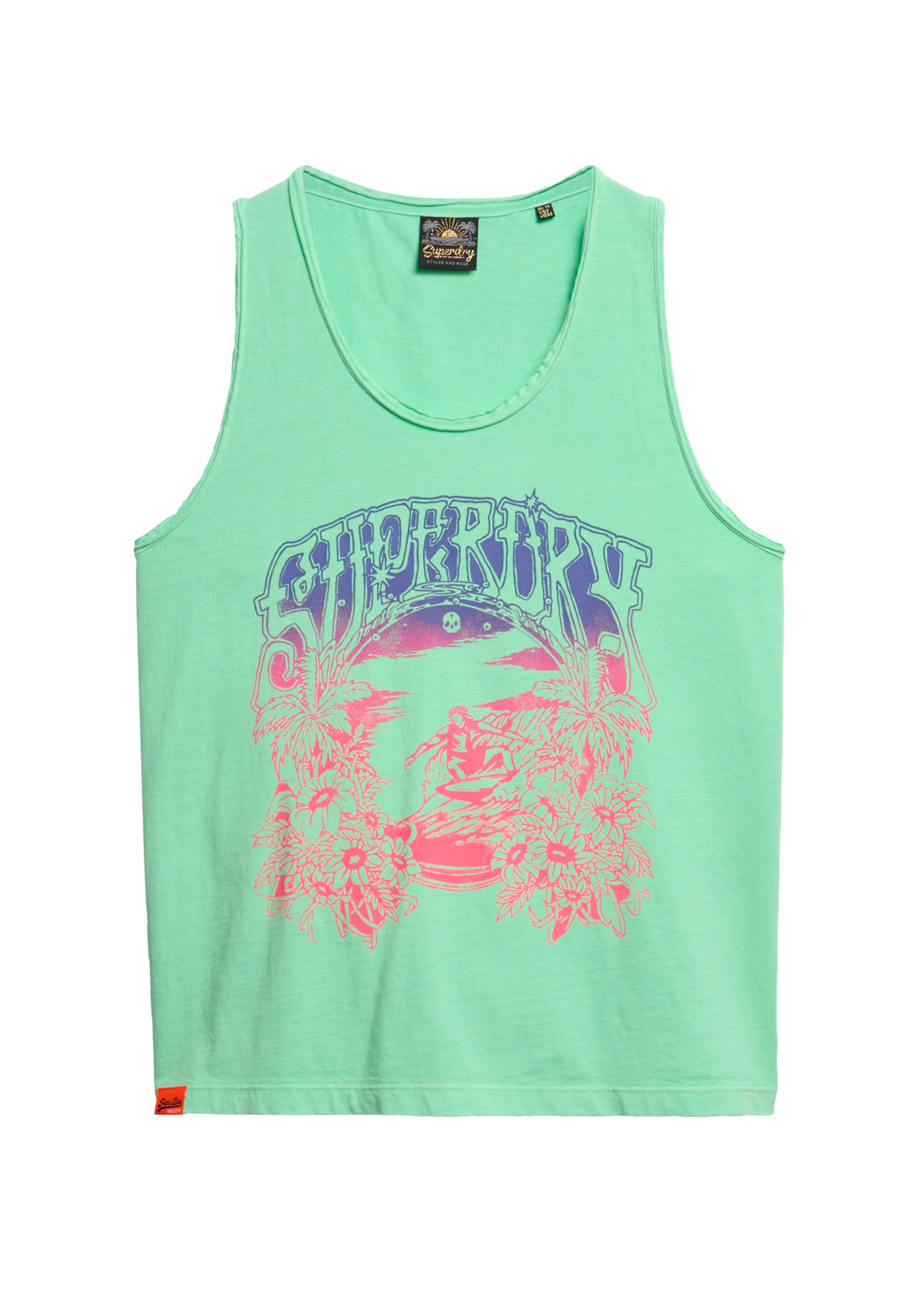 Haut Superdry en vert : devant