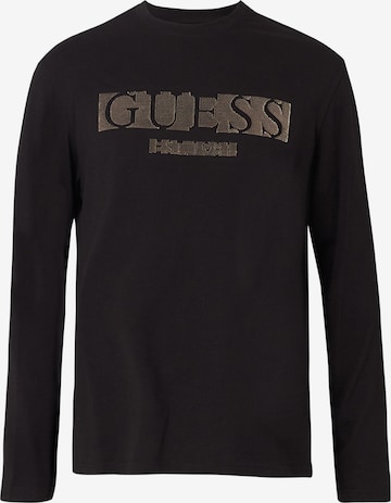 GUESS Тениска в черно: отпред