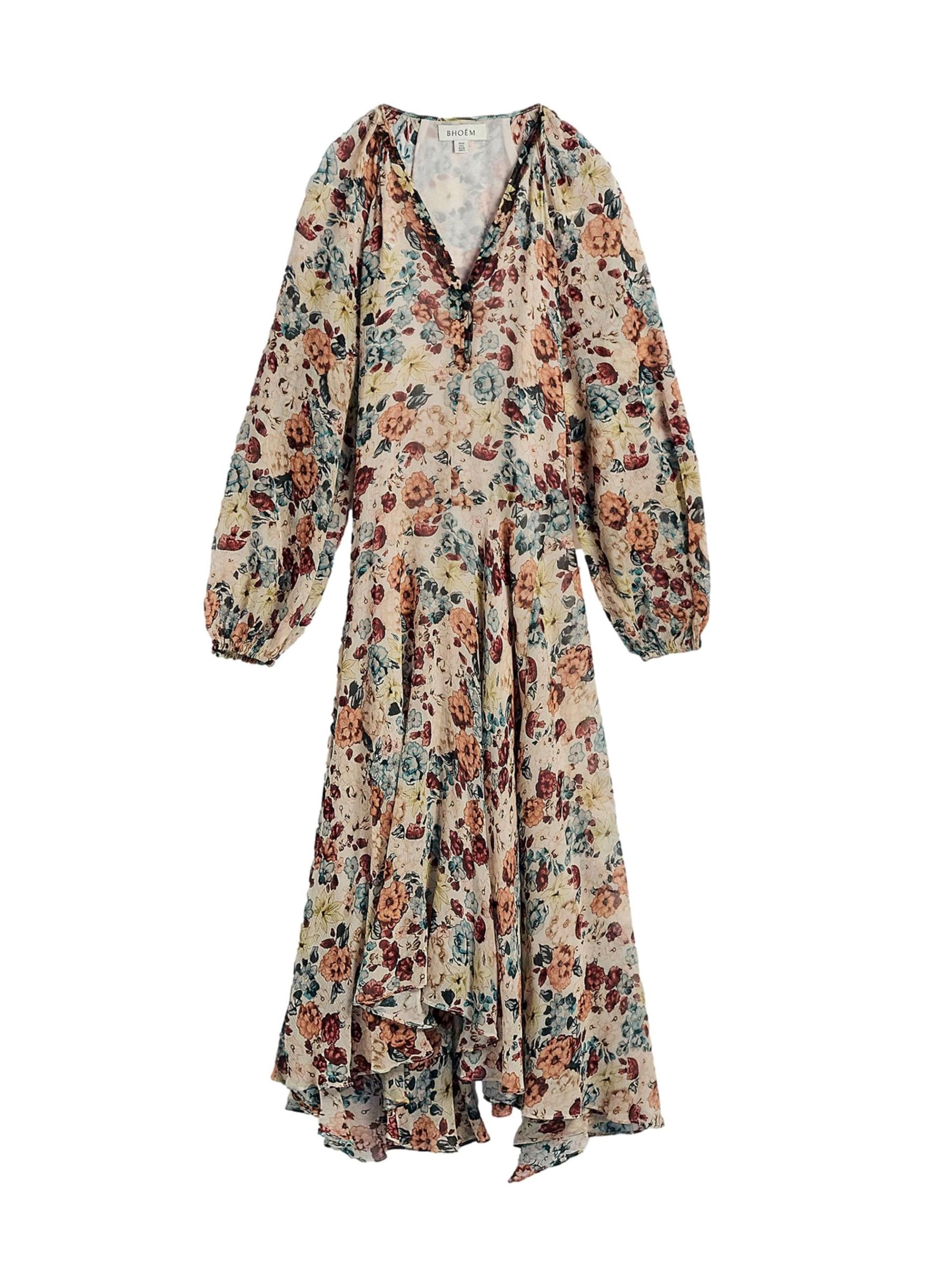 Robe Bhoem en beige : devant