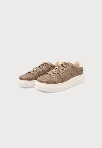 GUESS Ниски маратонки 'ERIZO2' в кафяво