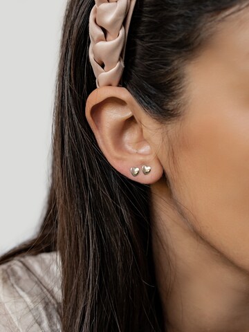 Hey Happiness Ohrringe 'Love Heart'‌‌‌‌‌‌ in Silber