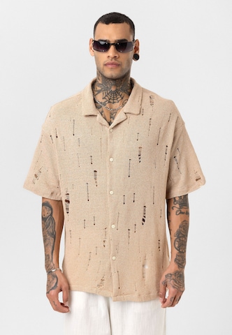 Dandalo Comfort fit Button Up Shirt 'Raymond' in Beige: front