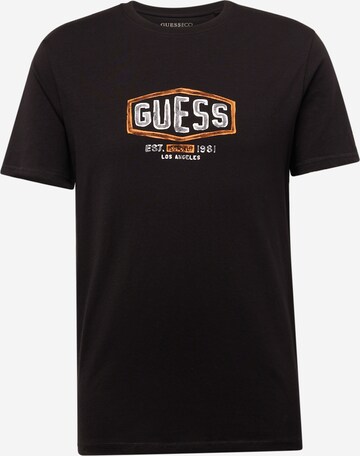 Maglietta di GUESS in nero: frontale