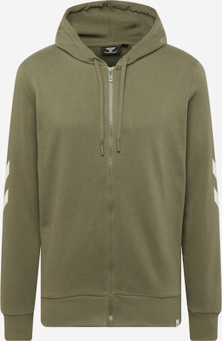 Hummel Sportssweatjakke 'Legacy' i grøn: forside