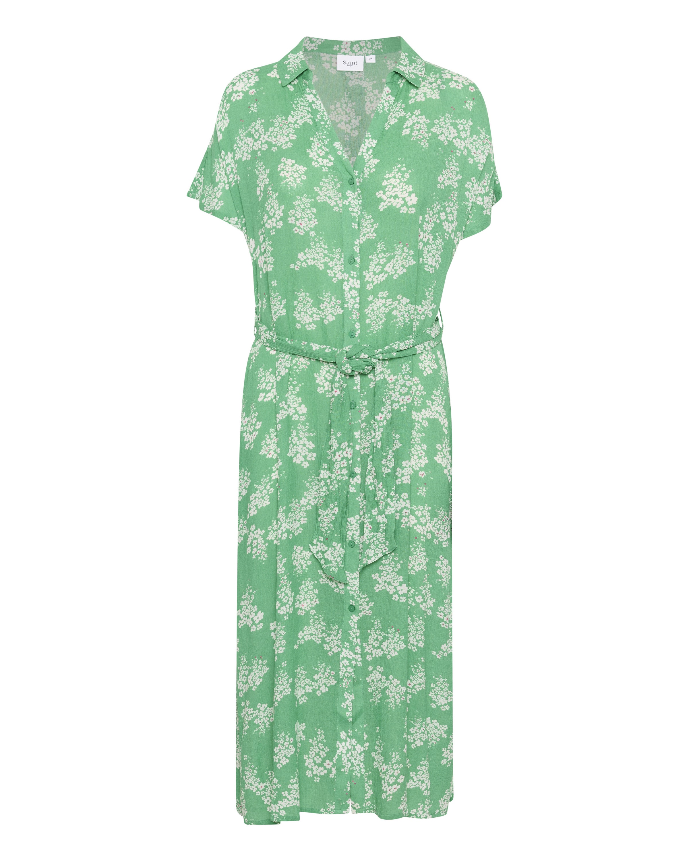 SAINT TROPEZ Jurk 'Vega' in Groen: voorkant
