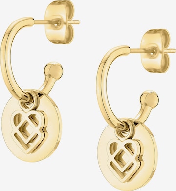 Boucles d'oreilles Liebeskind Berlin en or : devant