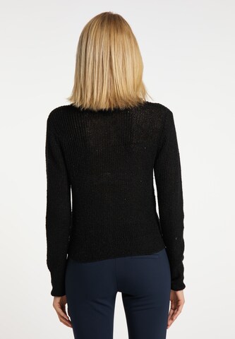 usha BLACK LABEL Knit cardigan in Black