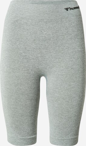 Hummel Skinny Sporthose 'CI' in Grün: predná strana