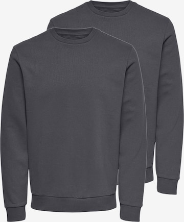 Only & Sons Sweatshirt 'Ceres' in Grau: Vorderseite