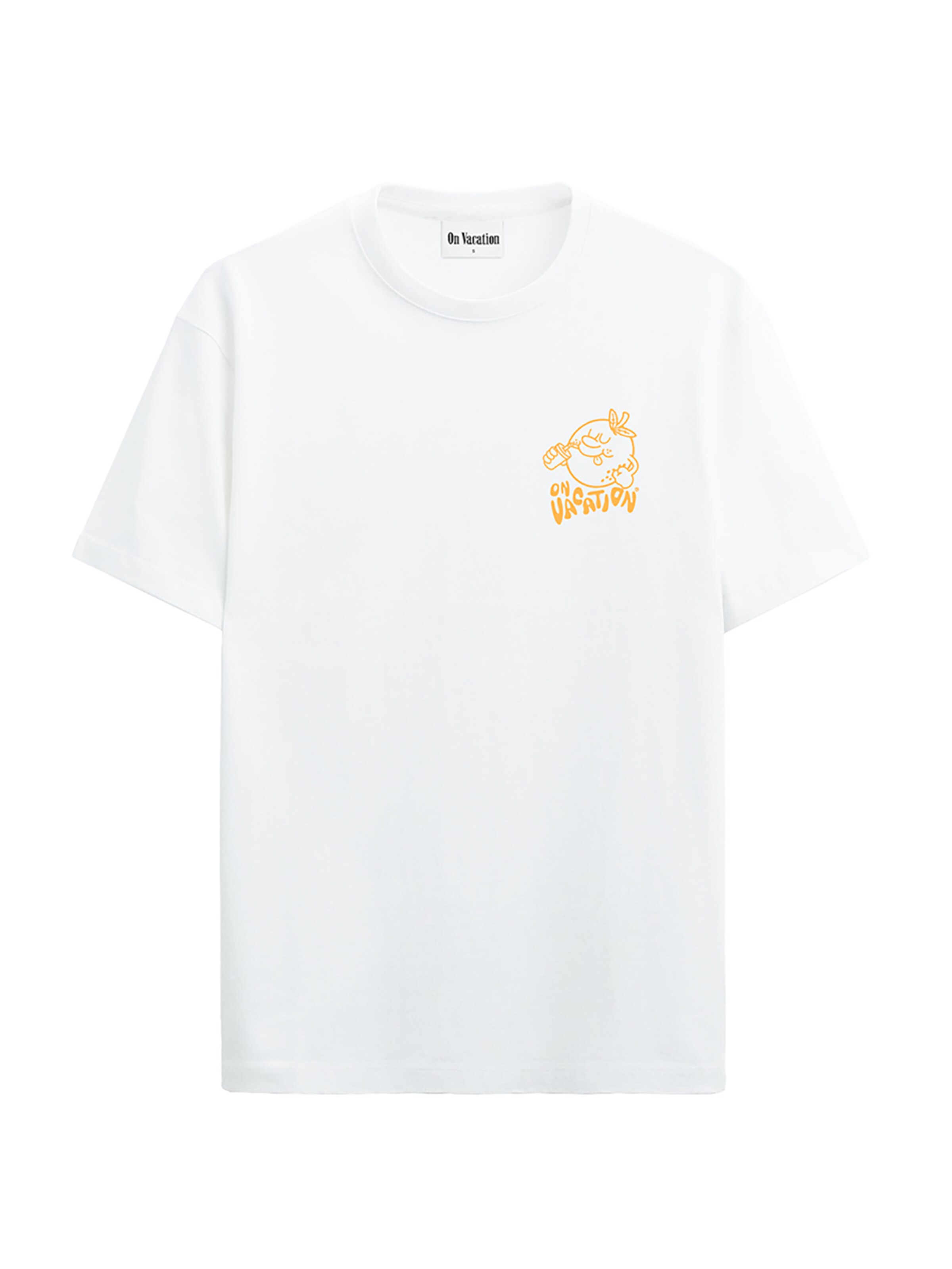 On Vacation Shirt 'Juicy Loosey' in White: front