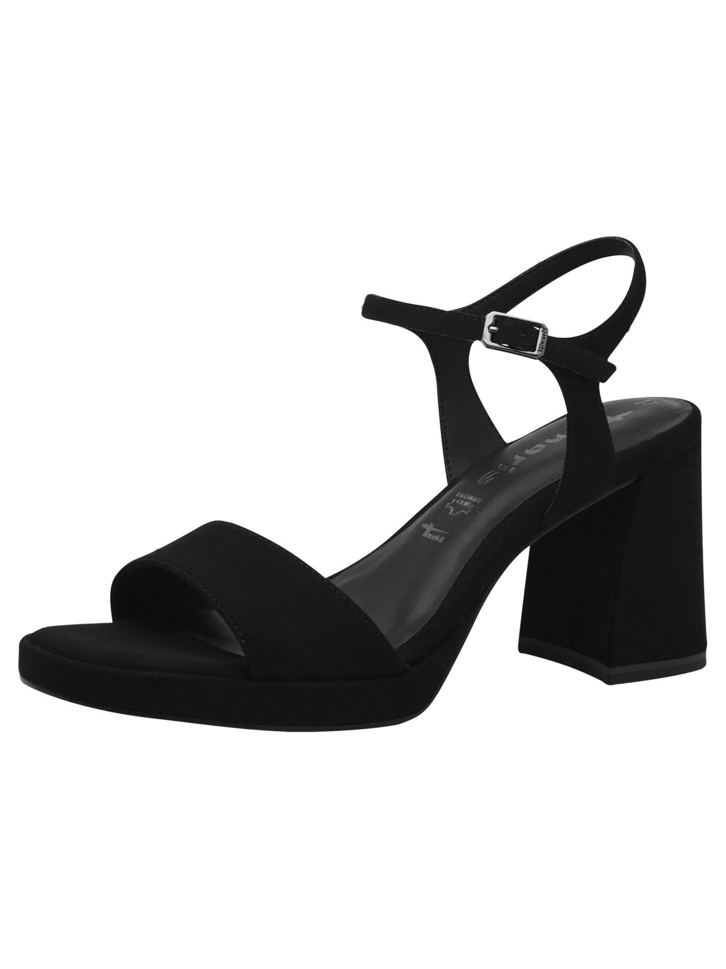 Sandales à lanières Tamaris en noir : devant